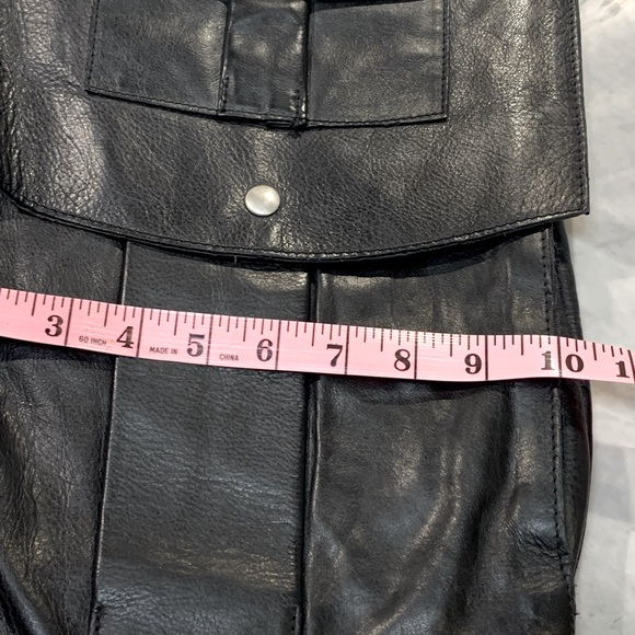 H&M x Karl Lagerfeld black leather cross body bag with silver hardware *Rare* - Picture 13 of 14